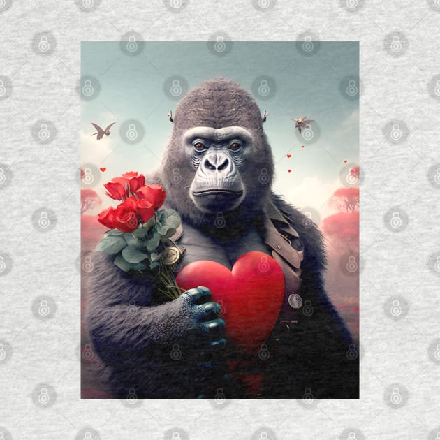 Valentine's Day in 2053  No. 3: Gorilla My Dreams on a Futuristic Valentine's Day by Puff Sumo